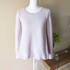 Madewell Lilac Purple Cotton Blend Relax Fit Sweater Wmns Small TexturedKnit 147